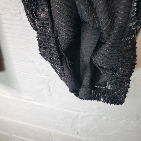 Maurices Women's XL Long Pants High Rise Wide Leg Black Sequins Lined - Picture 5 of 7